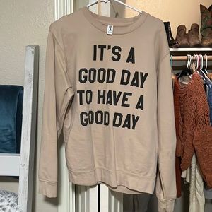 JustHoods sweatshirt; good condition. Only worn twice.